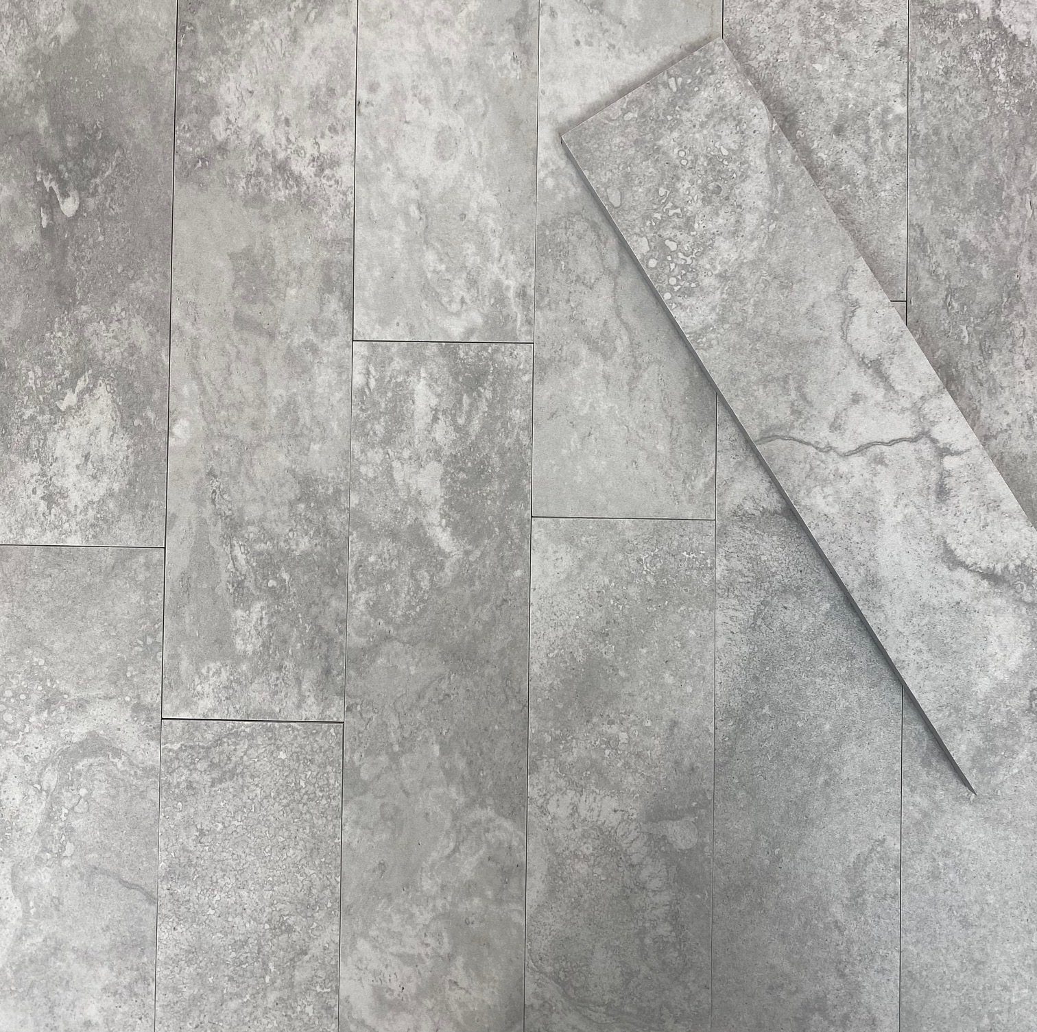 Ocean travertine stone tiles with natural grey variation
