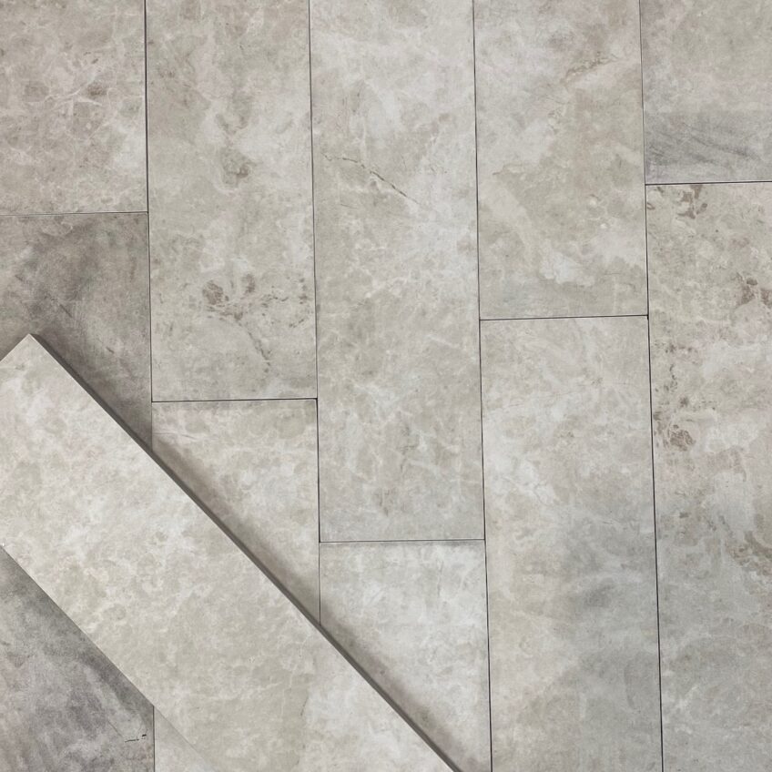 Tundra Sand natural stone tiles with soft beige tones